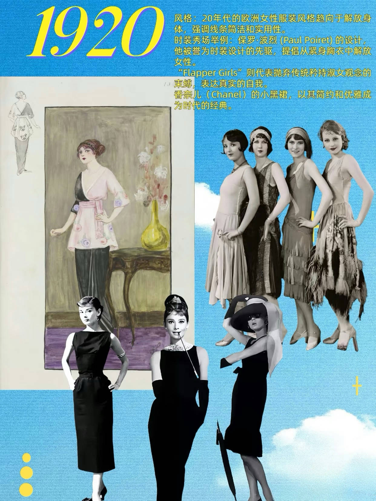 From the perspective of the fashion industry, the changes in clothing styles in Europe and America over the past century