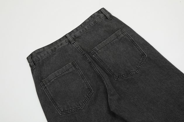 American street rivet ripped jeans - Image 9