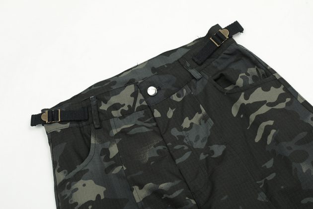 Men's retro loose hip hop casual camouflage workwear long pants - Image 5