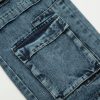 Men's and women's American casual pants with heavy washing design and denim jeans - Image 12