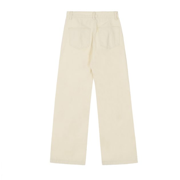 Women's new American style floor mopping retro straight leg loose casual jeans - Image 3