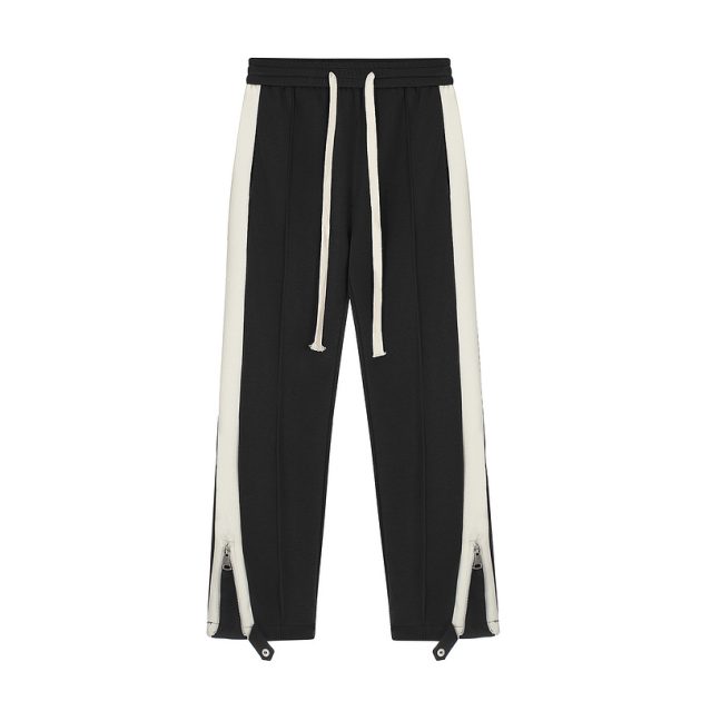 American zipper split casual pants with micro horn sports pants - Image 2
