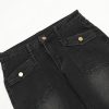 New American style spicy girl looks slim, low waist, washed water, niche jeans - Image 6