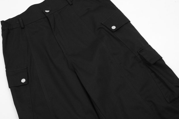 American retro work pants for men and women, high street, multi pocket Vibe style, loose, wide leg, straight leg, casual hanging pants - Image 12