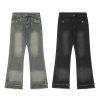New American style spicy girl looks slim, low waist, washed water, niche jeans