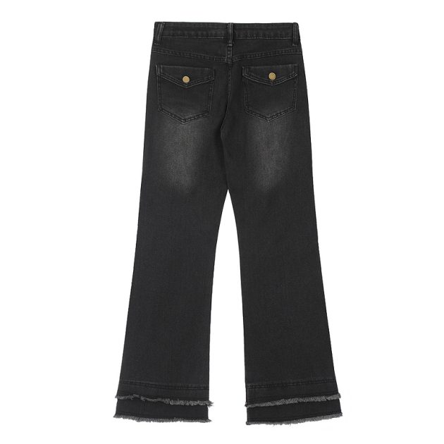 New American style spicy girl looks slim, low waist, washed water, niche jeans - Image 5