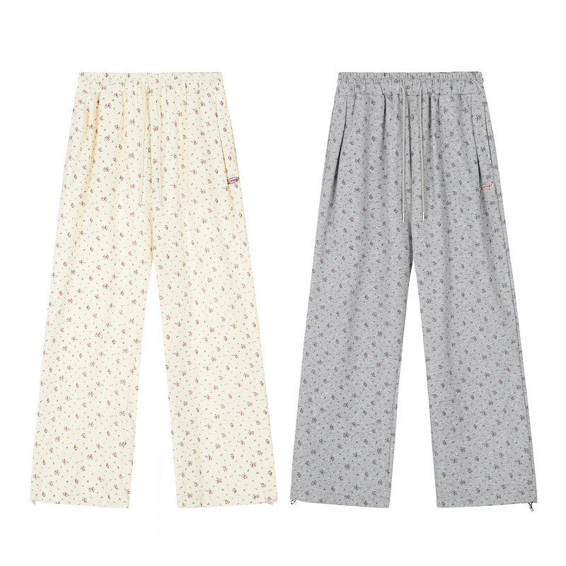 Women’s autumn and winter dance loose straight casual bathroom pants