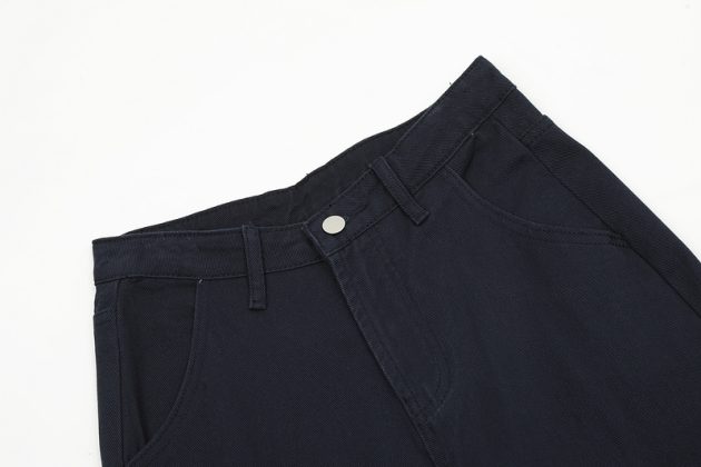 American Women's straight tube loose wide leg casual retro dopamine large pocket washed workwear jeans - Image 6