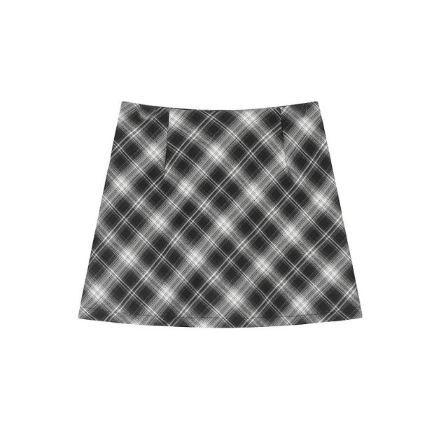 New spicy girl high waist slimming and hip hugging A-line short skirt - Image 4