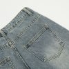 Summer men's straight leg fun American straight waist wide denim pants - Image 8