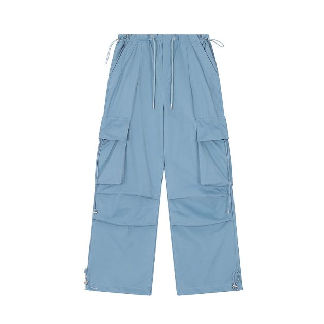 American style trendy outdoor workwear with loose creases and straight leg pants - Image 4