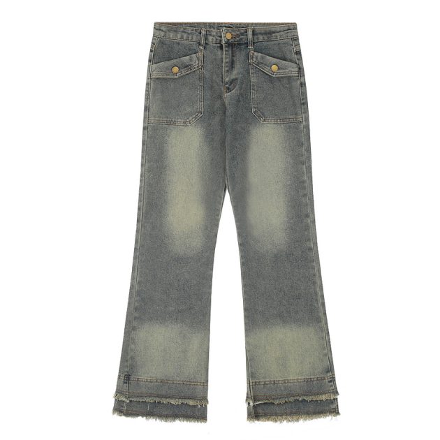 New American style spicy girl looks slim, low waist, washed water, niche jeans - Image 2