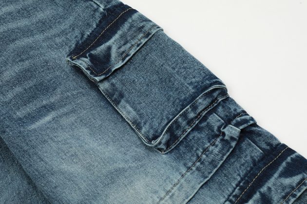 Men's and women's American casual pants with heavy washing design and denim jeans - Image 13