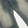 American style n ü short, high waist, versatile, loose, slimming, wide leg, washed micro trumpet denim - Image 10