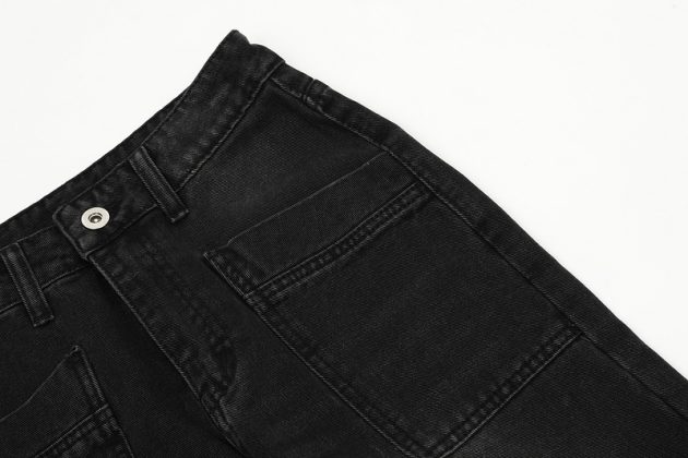 Ladies' American retro washed distressed loose wide leg mop straight leg jeans - Image 7