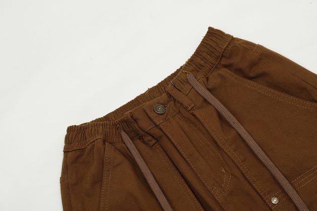 American women's retro fashion brand multi pocket loose casual straight hip hop work pants - Image 6