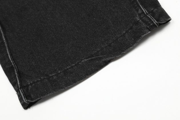 American retro niche wavy lines washed and stacked, loose straight tube slightly flared casual jeans - Image 11