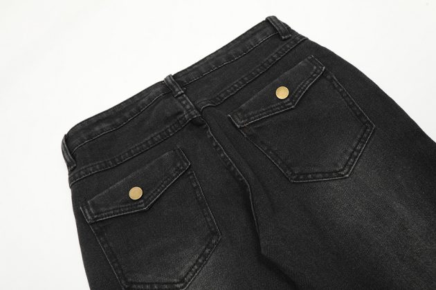 New American style spicy girl looks slim, low waist, washed water, niche jeans - Image 8
