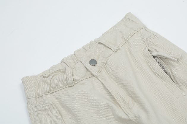 American retro women's work pants with multiple pockets, wide legs, floor length pants, straight leg pants - Image 7