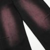 American men's and women's casual hip-hop retro washed color blocking design straight leg jeans - Image 11