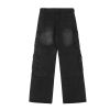 Men's and women's American casual pants with heavy washing design and denim jeans - Image 5