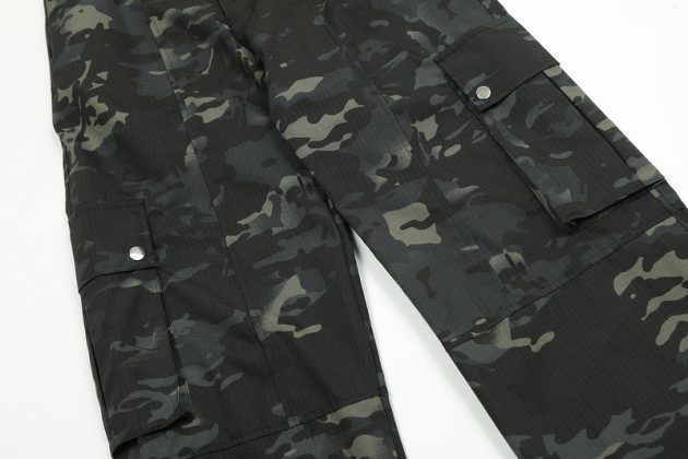 Men's retro loose hip hop casual camouflage workwear long pants - Image 7