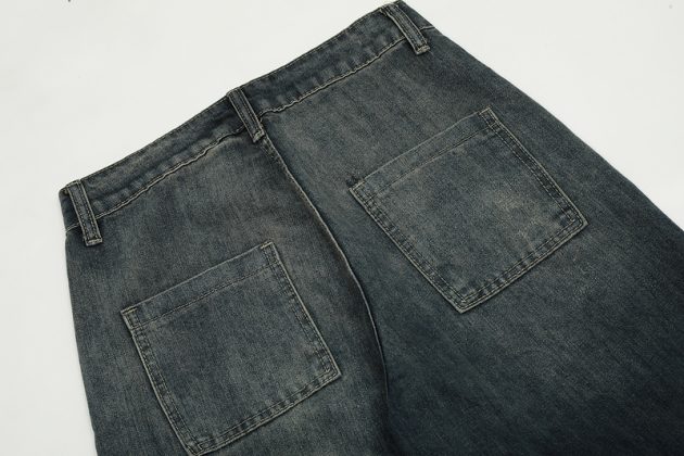 American retro high street graffiti straight leg jeans - Image 6
