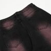 American men's and women's casual hip-hop retro washed color blocking design straight leg jeans - Image 9