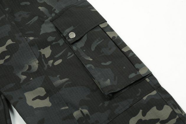 Men's retro loose hip hop casual camouflage workwear long pants - Image 8
