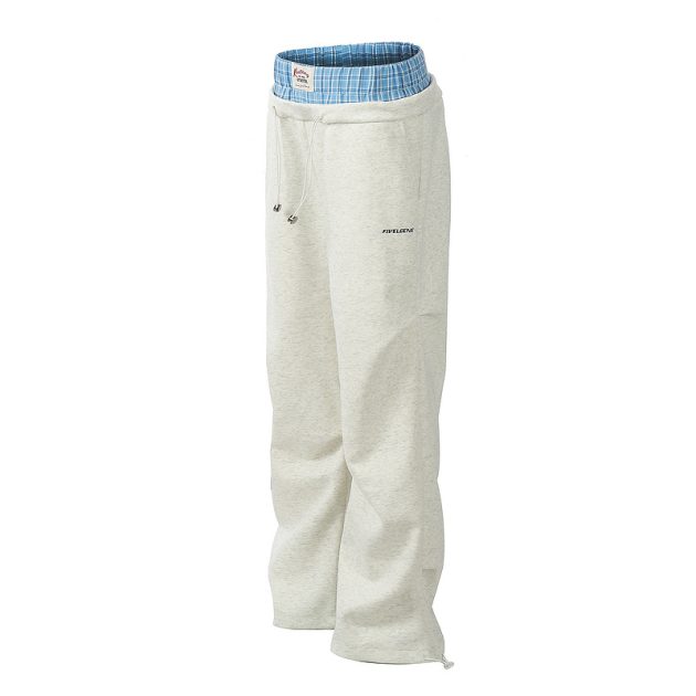 American style spicy girl's double waisted spliced workwear, sports and casual pants, women's autumn and winter design sense, niche, loose fitting ankle sweatpants - Image 2