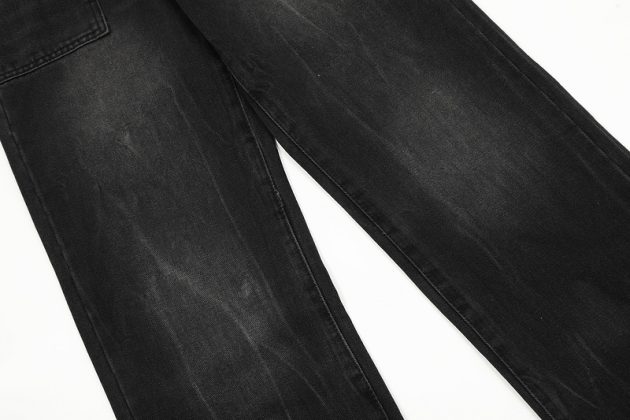 Ladies' American retro washed distressed loose wide leg mop straight leg jeans - Image 10