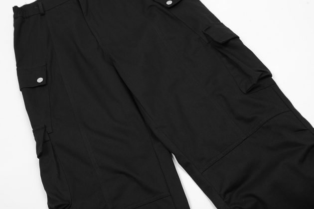 American retro work pants for men and women, high street, multi pocket Vibe style, loose, wide leg, straight leg, casual hanging pants - Image 15