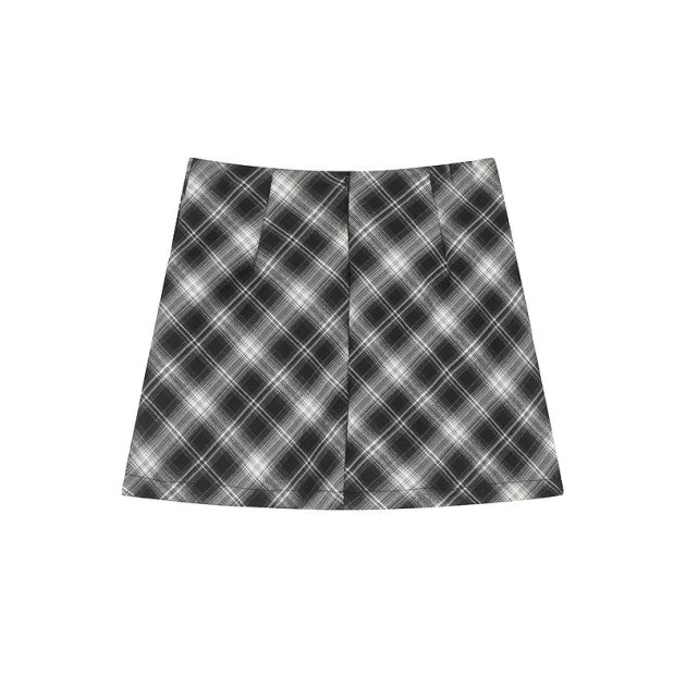 New spicy girl high waist slimming and hip hugging A-line short skirt - Image 5