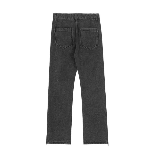 American street rivet ripped jeans - Image 5