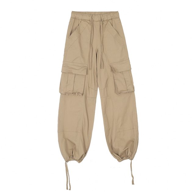 Men's spring thin American style large pocket loose wide leg outdoor paratrooper casual work pants - Image 9