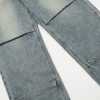 Summer men's straight leg fun American straight waist wide denim pants - Image 9