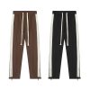 American zipper split casual pants with micro horn sports pants