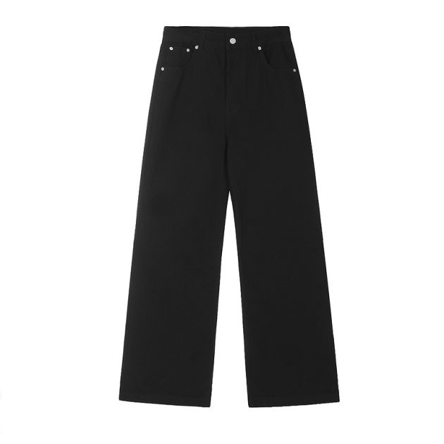 Women's new American style floor mopping retro straight leg loose casual jeans - Image 5