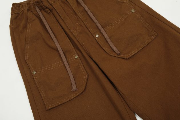 American women's retro fashion brand multi pocket loose casual straight hip hop work pants - Image 8