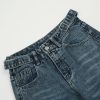 Men's and women's American casual pants with heavy washing design and denim jeans - Image 6