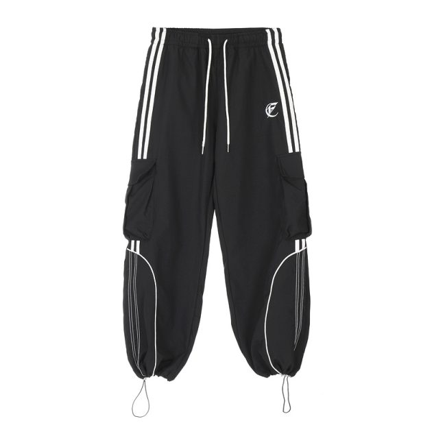 Women's Spring and Autumn New Retro Floor Dragging Parachute Hip Hop Work Pants - Image 9