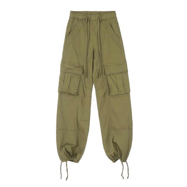 Men's spring thin American style large pocket loose wide leg outdoor paratrooper casual work pants - Image 6