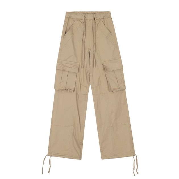 Men's spring thin American style large pocket loose wide leg outdoor paratrooper casual work pants - Image 8