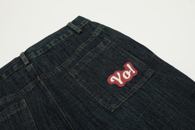 American style vintage stamps look slim, retro, niche, micro flared, men's and women's jeans, men's - Image 16