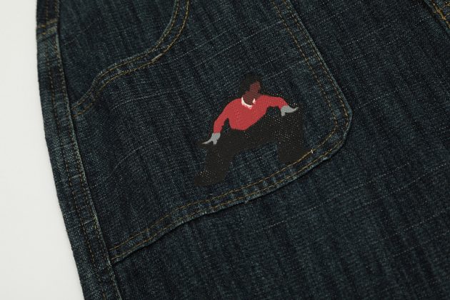 American style vintage stamps look slim, retro, niche, micro flared, men's and women's jeans, men's - Image 14
